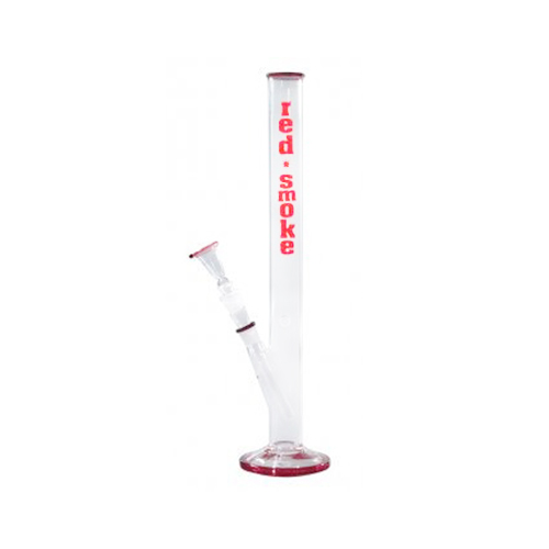 [GW44LBR] Glasbong Zylinder, Rot Smoke, 46cm, 18.8er