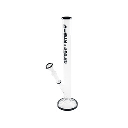 [GW44LBS] Glasbong Zylinder, Schwarz Smoke, 46cm Höhe, 18.8er