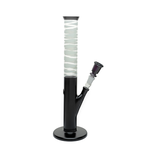[GW44MCS] Glasbong, 14.5er, 35cm, Schwarz, 42mm Ø
