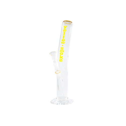 [GW46ABY] Glass Bong - 18.8 mm - 40 cm - Yellow Smoke - Round Base