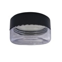 Acrylic Round Jar Black Cap 10 gm, 12 pcs