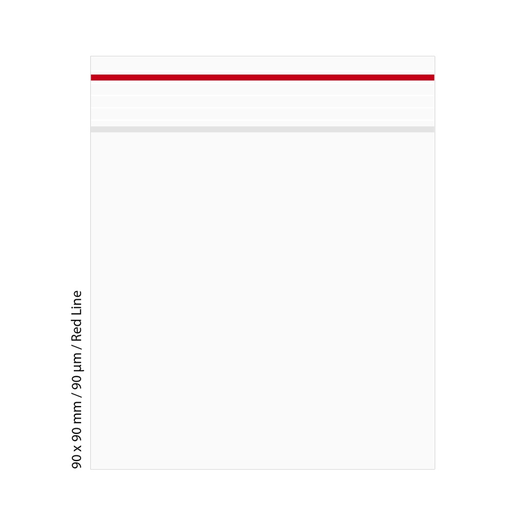 Poly Bag 9 X 9 Cm, 90 My, Pack Of 500, Red LINE