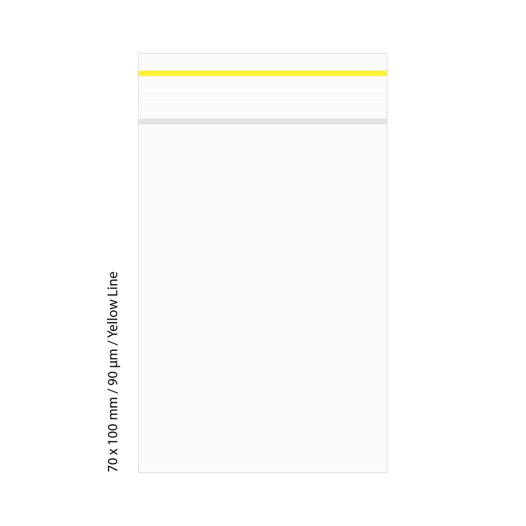 [LD7109YL] Poly Bag 7 X 10 Cm, 90 My, Pack Of 500, Yellow LINE