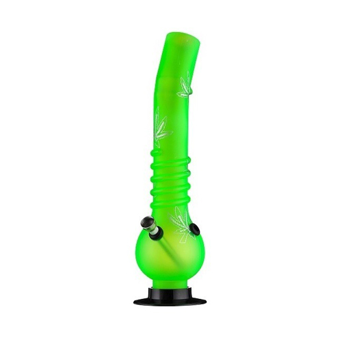 [A136] Acrylbong, 32cm, Twisted Rasta, giftbox
