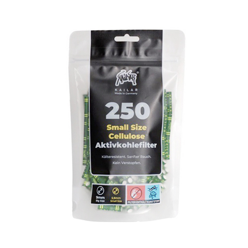 KAILAR Aktivkohlefilter, Zellulose, 5,9 mm Ø, VE 250, grün