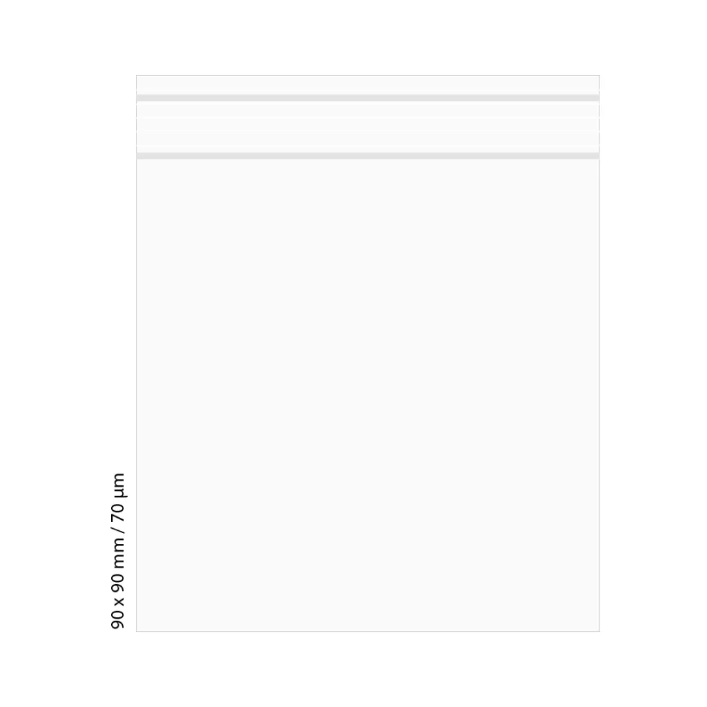 Polybeutel 9 × 9 cm, 70 Mikron, transparent, 500 Stück