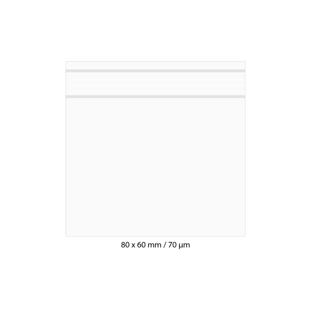 Poly Bag 8 X 6 Cm, 70 My, Pack Of 500, Plain Clear