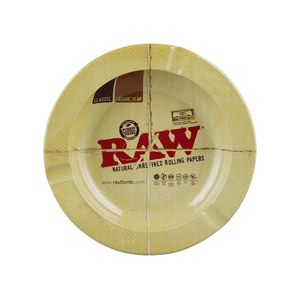 RAW Classic Metal Ashtray – Organic Hemp Design