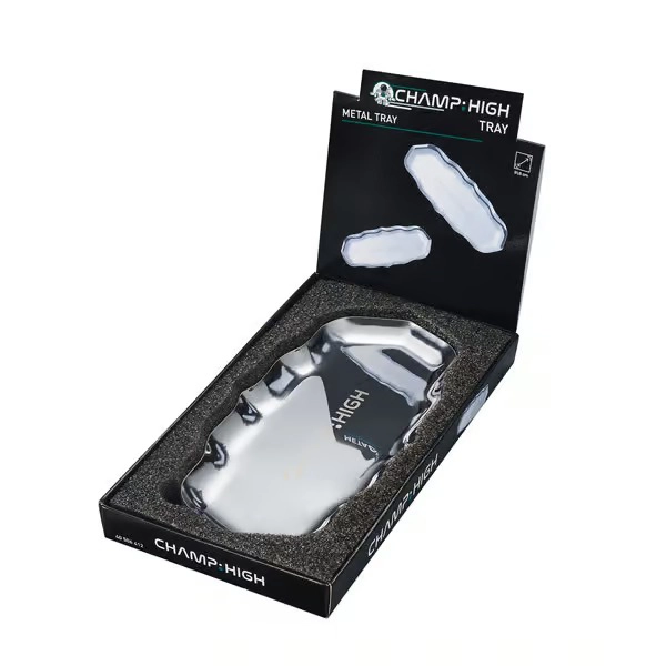 Champ High Metalltablett, Silber