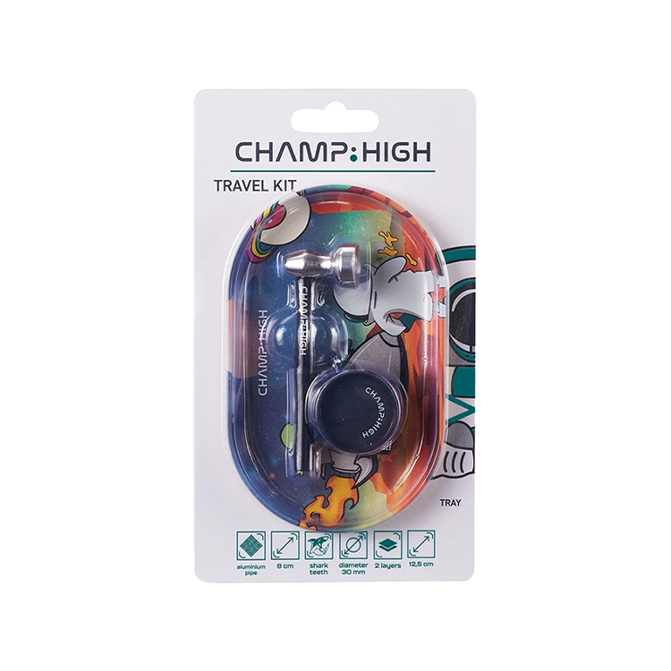 [MP79] Champ High Travel Kit,Tray + Pipe + Grinder