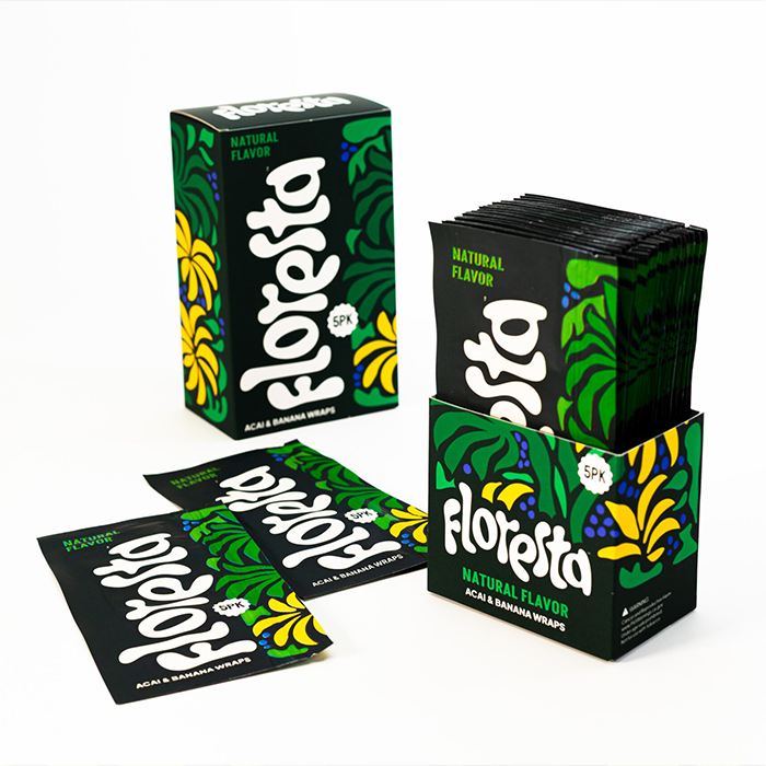 Floresta Wraps Natur, Packung mit 25 Stück