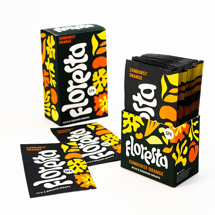 [FLSOR] Floresta Wraps Sunburst Orange, 25er-Pack