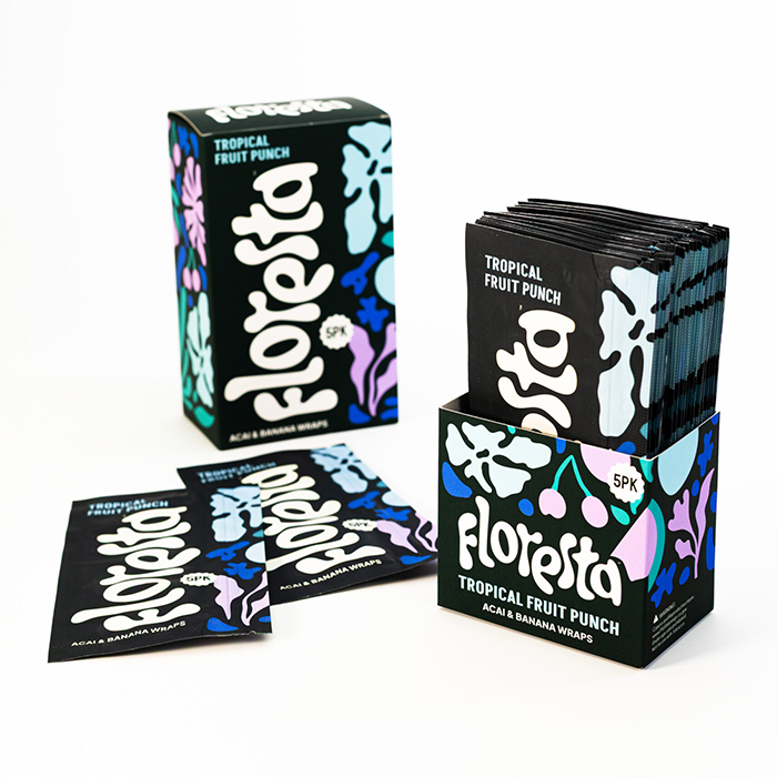 Floresta Wraps Tropical Fruit Punch, 25er-Pack