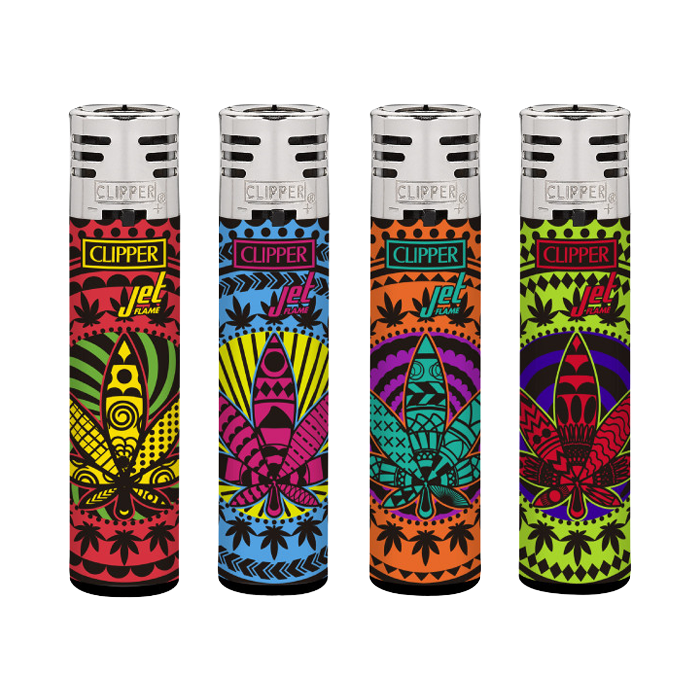 [CL2642] Clipper Classic Large Jet Flame MANDALA LEAVES-VE48