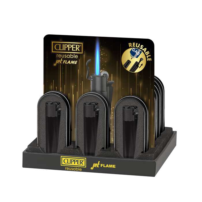 Clipper Metal Jet Flame, Matte Black-VE12