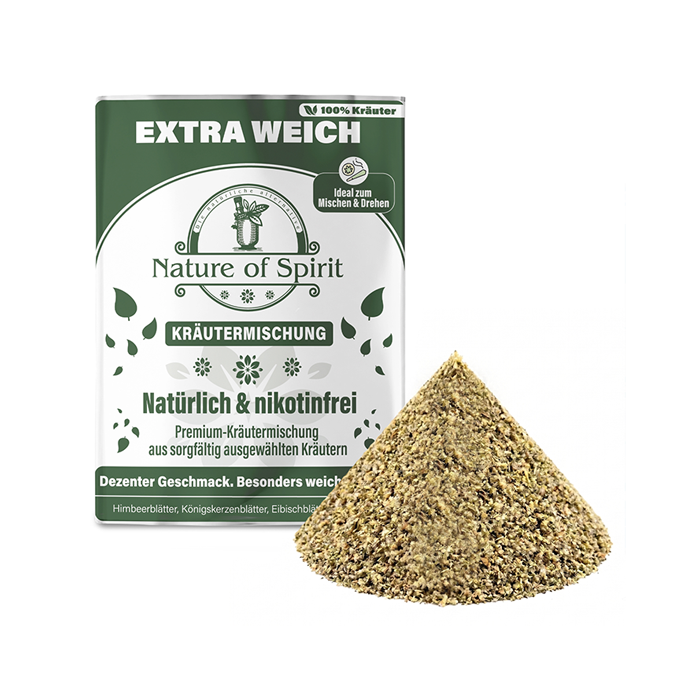 [NATUREEW] Nature Of Spirit, EXTRA WEICH, Nicotine-free, 30g