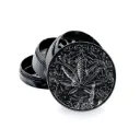 Metall-Grinder, Carbon Trance Leaf, 50 mm Ø, 4-teilig