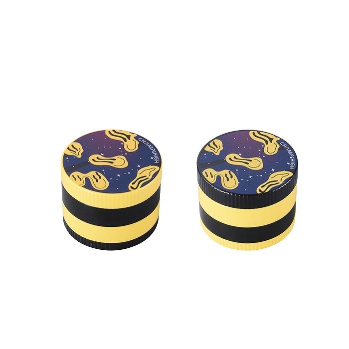 CH Happy Face Plastic Grinder, 62 mm Ø, 4-piece