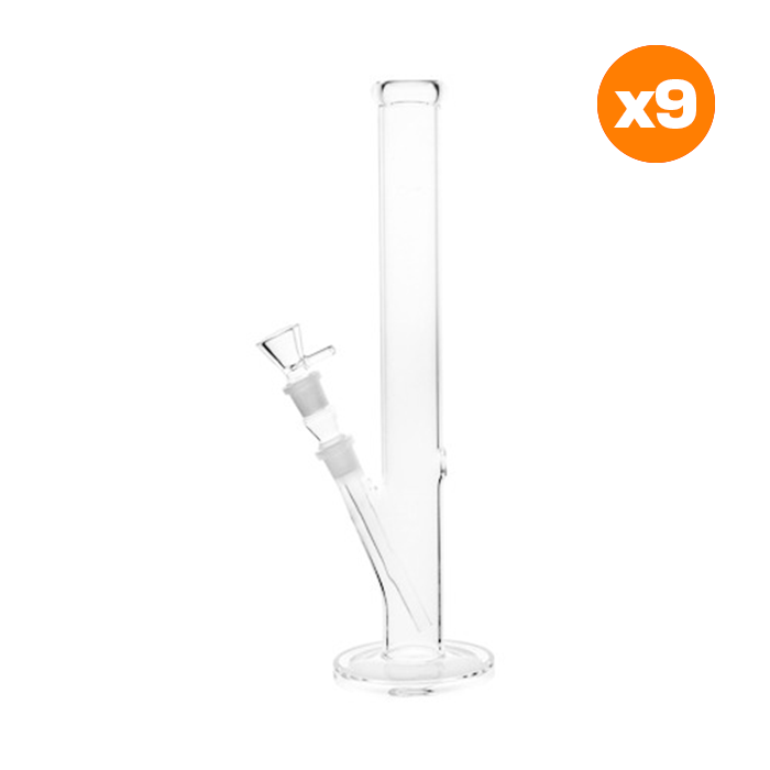 Glasbong Zylinder,42cm, 18.8er Schliff, VE9