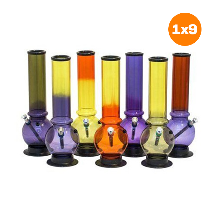 Acrylic Bong, Colored, Ice, With Ball, approx. 29.5 cm | VE9