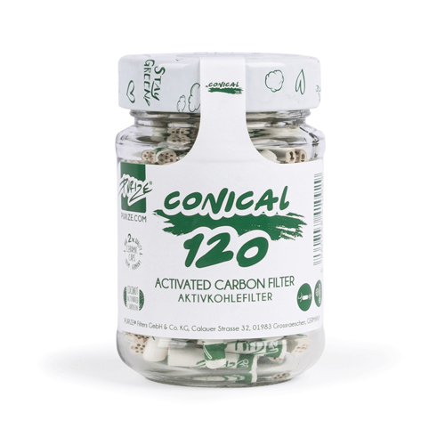 [ZU9CON120] PURIZE Activated Charcoal Filters, Xtra Slim Conical, VE 120