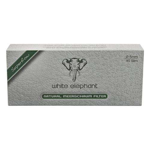[ZU7MS] White Elephant Meerschaum Filters, 6 mm Ø, VE 45