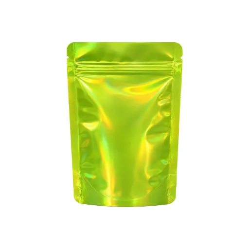 [MB14085GRHOL] Mylar Bag, 140 X 85 mm, VE 50, Green Holographic