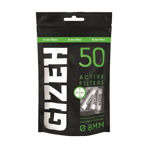 [ZU4REG] GIZEH Schwarz Active Filter Regular, 1x50er, 8mmØ